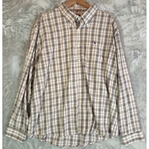 Local Boy Outfitters Men 2XL Bamboo Blend Plaid Long Sleeve Button Down Shirt